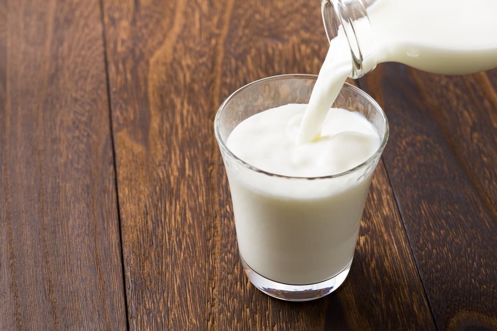melk in glas